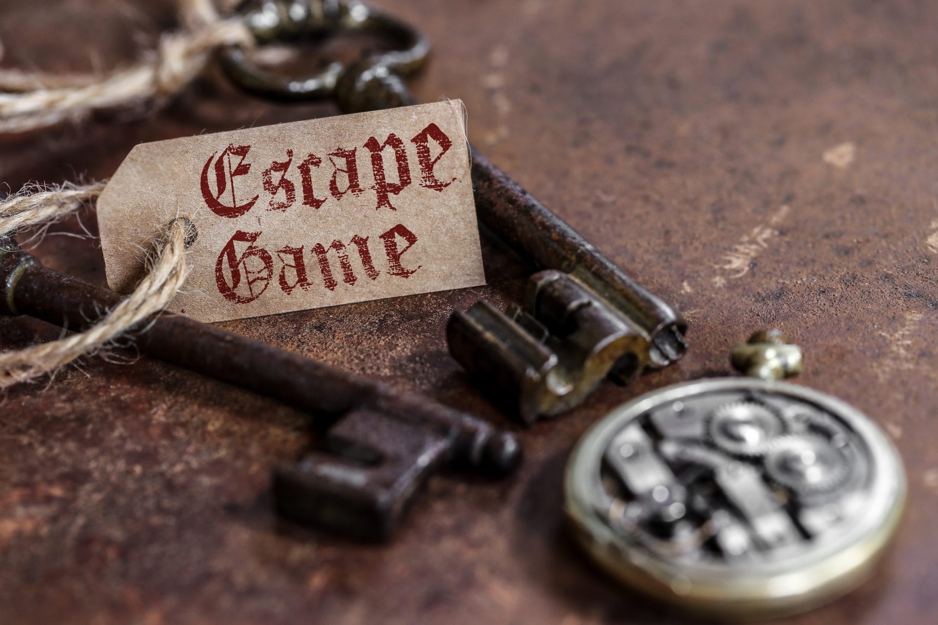 solving puzzles in escape room