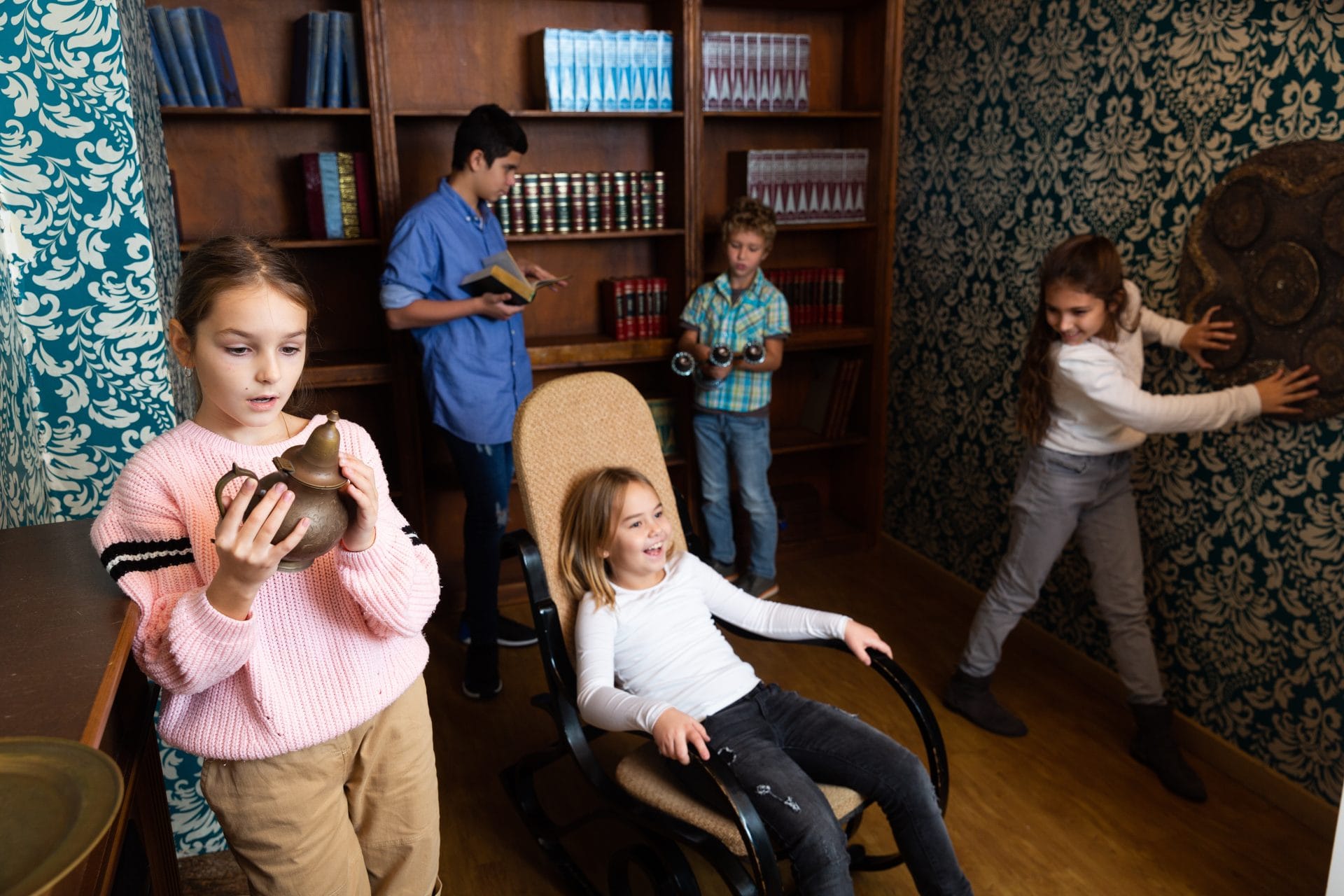 Kids Enjoying Escape Room